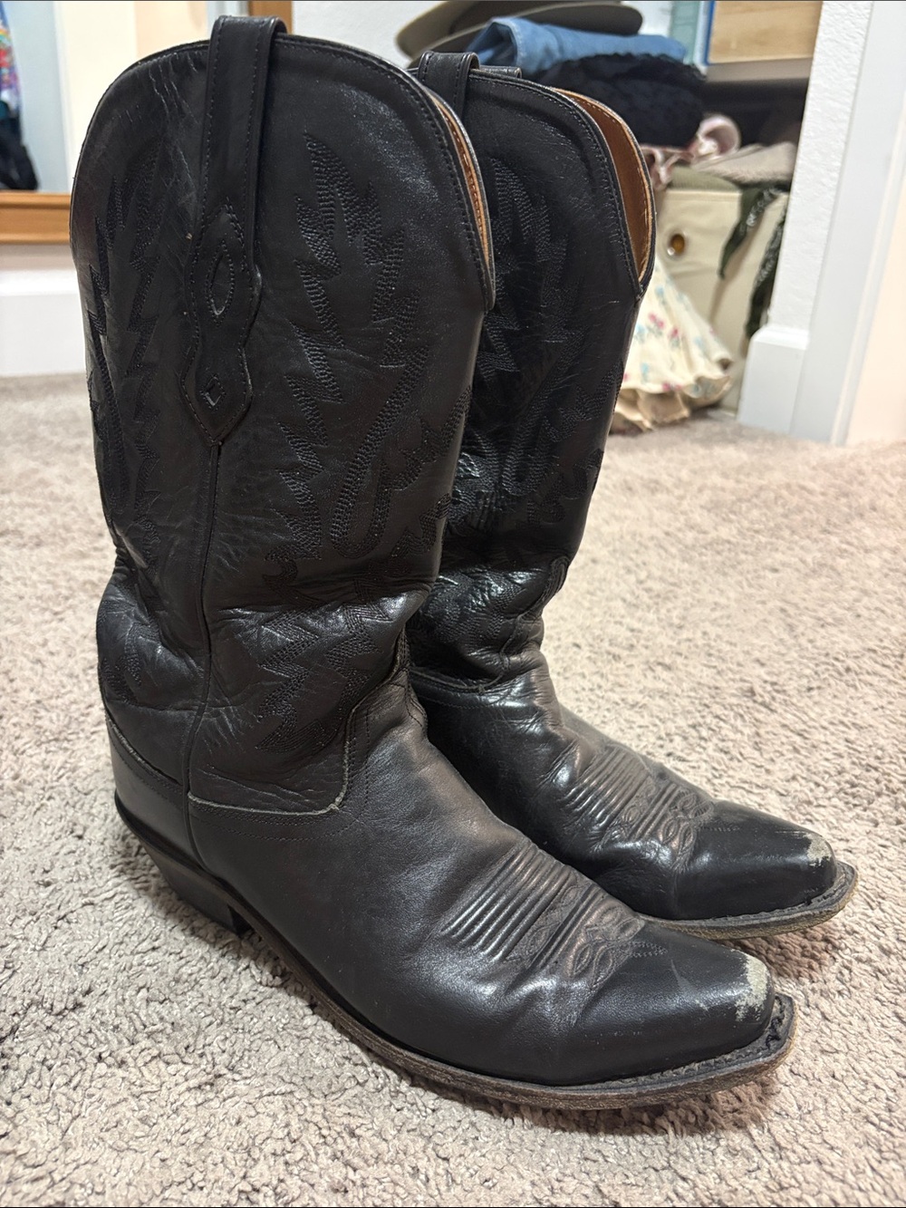 Old west cowboy boots